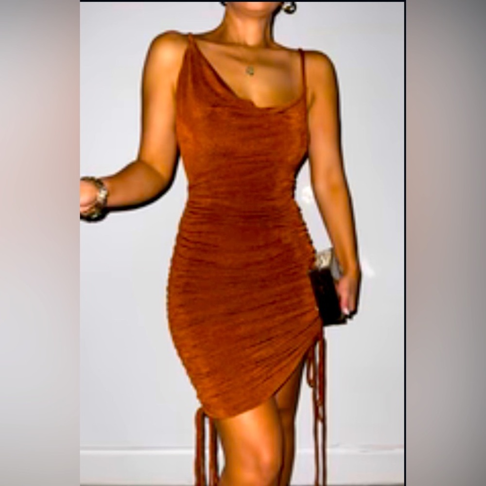 BRICK SLINKY DRESS